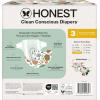 imageThe Honest Company Clean Conscious Diapers for Delicate Skin  Up to 100 Leakproof  Hypoallergenic Fragrance Free  Fall 25 Limited Edition Prints  Club Box Size 3 1628 lbs 62 CountSize 3 62 Count