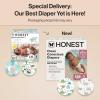imageThe Honest Company Clean Conscious Diapers for Delicate Skin  Up to 100 Leakproof  Hypoallergenic Fragrance Free  Gender Neutral  Super Club Box Size 1 814 lbs 136 Count Prints May VaryAll the Alpacas  Turtle Time