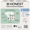 imageThe Honest Company Clean Conscious Diapers for Delicate Skin  Up to 100 Leakproof  Hypoallergenic Fragrance Free  Gender Neutral  Super Club Box Size 1 814 lbs 136 Count Prints May VaryAll the Letters  Its a Pawty