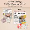 imageThe Honest Company Clean Conscious Diapers for Delicate Skin  Up to 100 Leakproof  Hypoallergenic Fragrance Free  Gender Neutral  Super Club Box Size 1 814 lbs 136 Count Prints May VaryJust Peachy  Flower Power