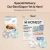 imageThe Honest Company Clean Conscious Diapers for Delicate Skin  Up to 100 Leakproof  Hypoallergenic Fragrance Free  Gender Neutral  Super Club Box Size 1 814 lbs 136 Count Prints May VaryAbove It All  All the Alpacas