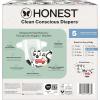 imageThe Honest Company Clean Conscious Diapers for Delicate Skin  Up to 100 Leakproof  Hypoallergenic Fragrance Free  Gender Neutral  Super Club Box Size 1 814 lbs 136 Count Prints May VaryBig Trucks  All the Letters
