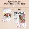imageThe Honest Company Clean Conscious Diapers for Delicate Skin  Up to 100 Leakproof  Hypoallergenic Fragrance Free  Gender Neutral  Super Club Box Size 1 814 lbs 136 Count Prints May VaryRose Blossom  Tutu Cute