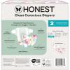 imageThe Honest Company Clean Conscious Diapers for Delicate Skin  Up to 100 Leakproof  Hypoallergenic Fragrance Free  Gender Neutral  Super Club Box Size 1 814 lbs 136 Count Prints May VaryRose Blossom  Tutu Cute