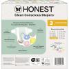 imageThe Honest Company Clean Conscious Diapers for Delicate Skin  Up to 100 Leakproof  Hypoallergenic Fragrance Free  Gender Neutral  Super Club Box Size 1 814 lbs 136 Count Prints May VaryBarnyard Babies  Donut Grow Up