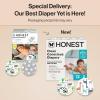 imageThe Honest Company Clean Conscious Diapers for Delicate Skin  Up to 100 Leakproof  Hypoallergenic Fragrance Free  Gender Neutral  Super Club Box Size 1 814 lbs 136 Count Prints May VaryMulticolored Giraffes  Barnyard Babies