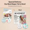 imageThe Honest Company Clean Conscious Diapers for Delicate Skin  Up to 100 Leakproof  Hypoallergenic Fragrance Free  Gender Neutral  Super Club Box Size 1 814 lbs 136 Count Prints May VaryAbove It All  Pattern Play