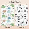 imageThe Honest Company Clean Conscious Diapers for Delicate Skin  Up to 100 Leakproof  Hypoallergenic Fragrance Free  Gender Neutral  Super Club Box Size 1 814 lbs 136 Count Prints May VaryTurtle Time  Pattern Play