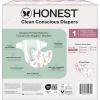 imageThe Honest Company Clean Conscious Diapers for Delicate Skin  Up to 100 Leakproof  Hypoallergenic Fragrance Free  Gender Neutral  Super Club Box Size 1 814 lbs 136 Count Prints May VaryRose Blossom  Tutu Cute