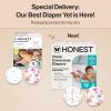 imageThe Honest Company Clean Conscious Diapers for Delicate Skin  Up to 100 Leakproof  Hypoallergenic Fragrance Free  Gender Neutral  Super Club Box Size 1 814 lbs 136 Count Prints May VaryRose Blossom  Tutu Cute