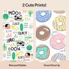 imageThe Honest Company Clean Conscious Diapers for Delicate Skin  Up to 100 Leakproof  Hypoallergenic Fragrance Free  Gender Neutral  Super Club Box Size 1 814 lbs 136 Count Prints May VaryBarnyard Babies  Donut Grow Up