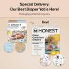 imageThe Honest Company Clean Conscious Diapers for Delicate Skin  Up to 100 Leakproof  Hypoallergenic Fragrance Free  Gender Neutral  Super Club Box Size 1 814 lbs 136 Count Prints May VarySpace Travel  Its a Pawty