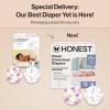 imageThe Honest Company Clean Conscious Diapers for Delicate Skin  Up to 100 Leakproof  Hypoallergenic Fragrance Free  Gender Neutral  Super Club Box Size 1 814 lbs 136 Count Prints May VaryRose Blossom  Tutu Cute