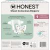 imageThe Honest Company Clean Conscious Diapers for Delicate Skin  Up to 100 Leakproof  Hypoallergenic Fragrance Free  Gender Neutral  Super Club Box Size 1 814 lbs 136 Count Prints May VaryAbove It All  Pattern Play