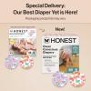 imageThe Honest Company Clean Conscious Diapers for Delicate Skin  Up to 100 Leakproof  Hypoallergenic Fragrance Free  Gender Neutral  Super Club Box Size 1 814 lbs 136 Count Prints May VarySkys the Limit  Wingin It