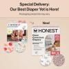 imageThe Honest Company Clean Conscious Diapers for Delicate Skin  Up to 100 Leakproof  Hypoallergenic Fragrance Free  Gender Neutral  Super Club Box Size 1 814 lbs 136 Count Prints May VaryWild Thang  All the Alpacas
