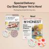 imageThe Honest Company Clean Conscious Diapers for Delicate Skin  Up to 100 Leakproof  Hypoallergenic Fragrance Free  Gender Neutral  Super Club Box Size 1 814 lbs 136 Count Prints May VaryJust Peachy  Flower Power