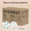 imageThe Honest Company Clean Conscious Diapers for Delicate Skin  Up to 100 Leakproof  Hypoallergenic Fragrance Free  Gender Neutral  Super Club Box Size 1 814 lbs 136 Count Prints May VaryAll the Alpacas  Turtle Time