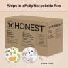 imageThe Honest Company Clean Conscious Diapers for Delicate Skin  Up to 100 Leakproof  Hypoallergenic Fragrance Free  Gender Neutral  Super Club Box Size 1 814 lbs 136 Count Prints May VarySo Delish  Its a Pawty
