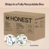imageThe Honest Company Clean Conscious Diapers for Delicate Skin  Up to 100 Leakproof  Hypoallergenic Fragrance Free  Gender Neutral  Super Club Box Size 1 814 lbs 136 Count Prints May VaryMulticolored Giraffes  Barnyard Babies