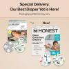 imageThe Honest Company Clean Conscious Diapers for Delicate Skin  Up to 100 Leakproof  Hypoallergenic Fragrance Free  Gender Neutral  Super Club Box Size 1 814 lbs 136 Count Prints May VaryMulticolored Giraffes  Barnyard Babies