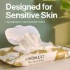 imageThe Honest Company Flushable Wipes for Sensitive Skin  Fragrance Free Hypoallergenic 99 Water Safe to Flush  pH Balanced Feminine Wipes  Tropical Leaves 42 CountGilded Wings