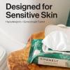 imageThe Honest Company Flushable Wipes for Sensitive Skin  Fragrance Free Hypoallergenic 99 Water Safe to Flush  pH Balanced Feminine Wipes  Tropical Leaves  Gilded Wings 84 Count 2 Packs of 42