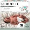 imageThe Honest Company Clean Conscious Diapers  PlantBased Sustainable  Winter 24 Limited Edition Prints  Club Box Size 5 27 lbs 44 CountSize 1 78 Count