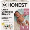 imageThe Honest Company Clean Conscious Diapers for Delicate Skin  Up to 100 Leakproof  Hypoallergenic Fragrance Free  Fall 25 Limited Edition Prints  Club Box Size 3 1628 lbs 62 CountSize 1 78 Count