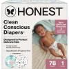imageThe Honest Company Clean Conscious Diapers for Delicate Skin  Up to 100 Leakproof  Hypoallergenic Fragrance Free  Gender Neutral  Super Club Box Size 1 814 lbs 136 Count Prints May VaryAbove It All  Pattern Play