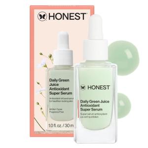 imageHonest Beauty Daily Green Juice Antioxidant Super Serum  Improves Skin Tone  Texture  Gentle for Sensitive Skin Fragrance Free Vegan  1 fl oz