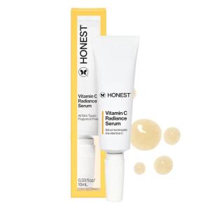 imageHonest Beauty Vitamin C Radiance Serum  Improves  Brightens Skin Tone and Complexion  Gentle for Sensitive Skin Fragrance Free Vegan  1 fl ozMini Vitamin C Radiance Serum