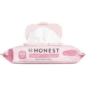 imageThe Honest Company Calm  Cleanse Naturally Scented Wipes  Cleansing MultiTasking Wipes  99 Water Plant Based Hypoallergenic  Lavender 60 CountSweet Almond Nourish