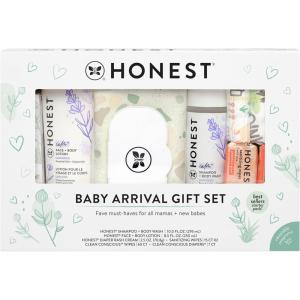 imageThe Honest Company Calming Lavender Bathtime Gift Set  Hypoallergenic Bath Essentials for Sensitive Skin  Shampoo  Body Wash Face  Body Lotion Bubble Bath Conditioner Wash ClothBaby Arrival Gift Set