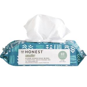 imageThe Honest Company Clean Conscious MultiUse Wipes  Hypoallergenic  Unscented for Sensitive Skin  Over 99 Water Compostable Plant Based Baby Wipes  Geo Mood 288 CountBalance Blues