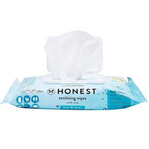 imageThe Honest Company Fragrance Free Sanitizing Alcohol Wipes  Antibacterial  Safe for Hands  Kills 99 of Germs Made With Aloe  50 Count 1 Pack50 Count Pack of 1