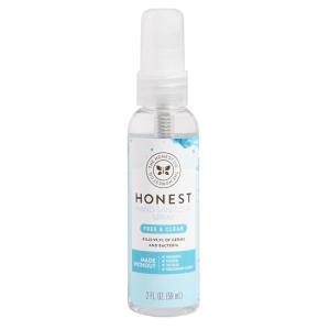 imageThe Honest Company PlantBased Hand Sanitizer Spray  Kills 999 of Germs  Hypoallergenic Quickdrying  Moisturizing  Coastal Surf 2 fl ozFree  Clear