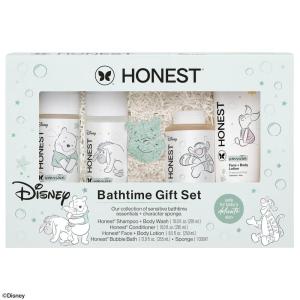 imageThe Honest Company Fragrance Free Bathtime Gift Set  Disney Design  Hypoallergenic Bath Essentials for Sensitive Skin  Shampoo  Body Wash Face  Body Lotion Bubble Bath Conditioner Sponge