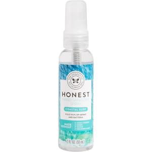 imageThe Honest Company PlantBased Hand Sanitizer Spray  Kills 999 of Germs  Hypoallergenic Quickdrying  Moisturizing  Coastal Surf 2 fl oz each pack of 3Coastal Surf
