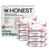 imageThe Honest Company Clean Conscious MultiUse Baby Wipes for Sensitive Skin Fragrance Free Geo Mood 1152 CountRose Blossom