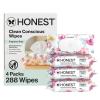 imageThe Honest Company Clean Conscious MultiUse Baby Wipes for Sensitive Skin Fragrance Free Geo Mood 1152 CountRose Blossom