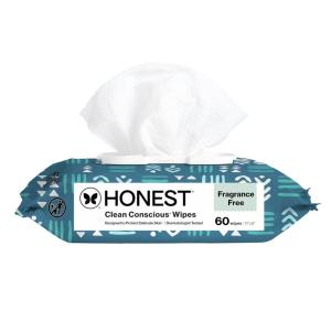 imageThe Honest Company Clean Conscious MultiUse Baby Wipes for Sensitive Skin Fragrance Free Geo Mood 1152 CountBalance Blues